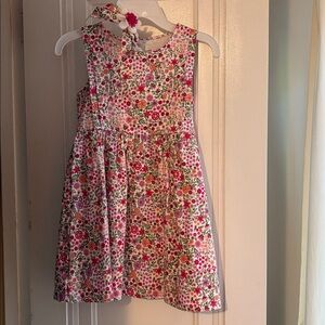 Floral Sleeveless Dress with Headband